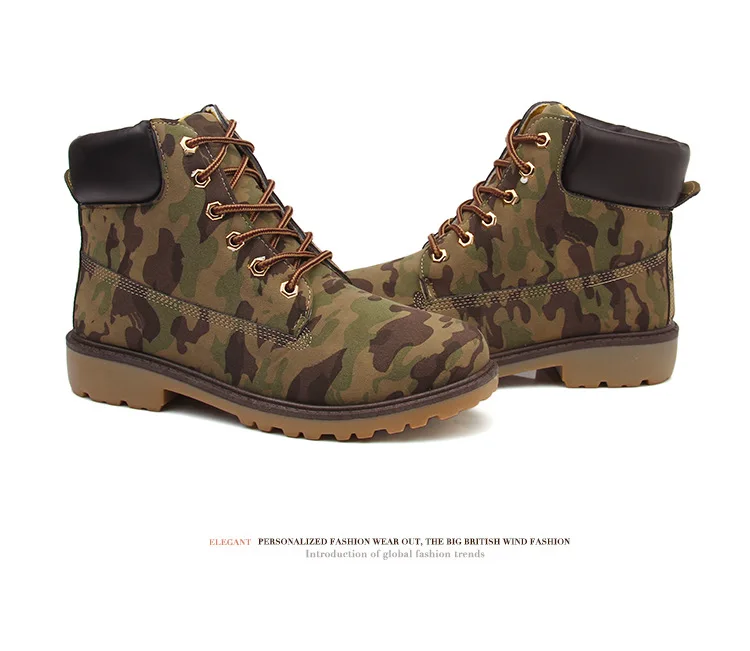 Faux Suede Leather Men Boots Spring Autumn And Winter Man Shoes Ankle Boot Men's Snow Shoe Work Plus Size 38-46