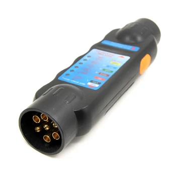 

Durable 12V 7-Pin Car Truck Trailer Plug Socket Tester Wiring Circuit Light Test Tool for European 43%