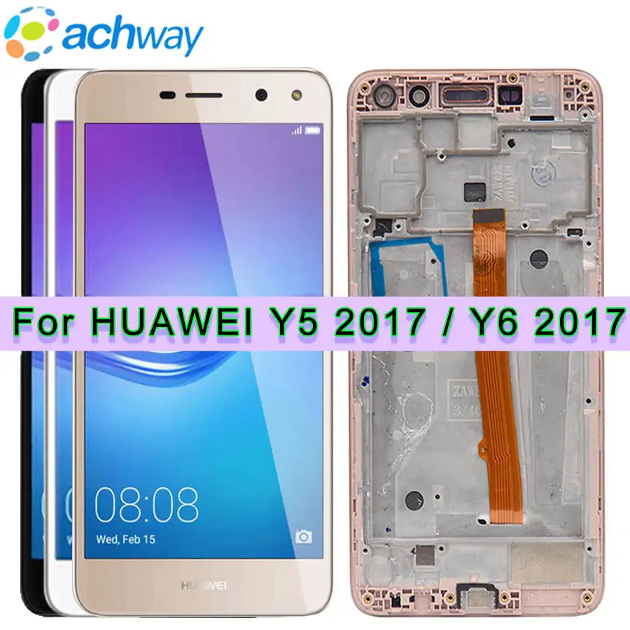 Для Huawei Y5 2017 ЖК-дисплей сенсорный экран дигитайзер iii с рамкой 5 0 &quotдля Nova Young