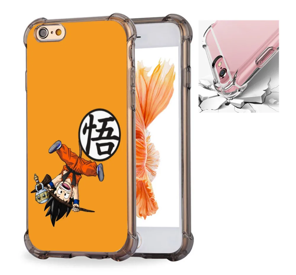 Anti Shock Case Cover For iPhone X 6 6S 7 8 8Plus Proof Dragon Ball Z Kid Goku #20765 |
