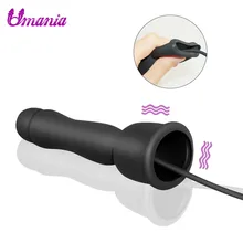 Silicone Penis Plug Vibrator For Male Masturbator Intimate Goods Dildo Massager Urethral Catheter Men Dilator Adult Vibrators