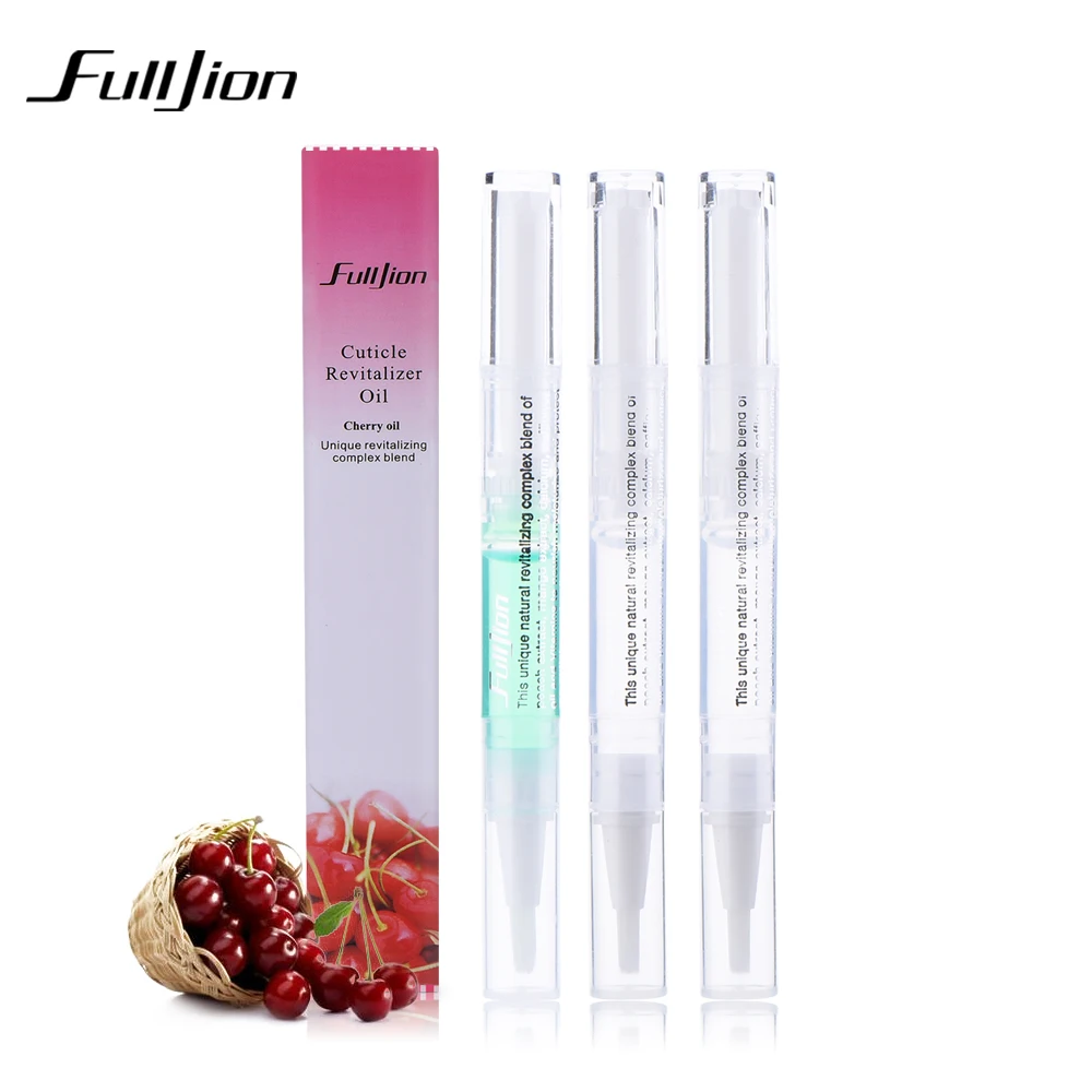 Fulljion 1Pcs Skin Defender Cuticle Revitalizer Oil Pen Nail Art Treatment Nutritious Polish Fruit Fragrance Nail Care Manicure