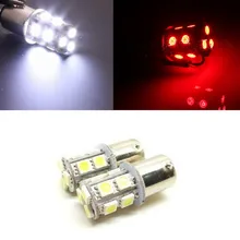 Hot sale 1156 BA15S P21W 13 SMD 5050 LED Brake Parking Rear Tail Lamps Auto Led Car Bulb 12V 13SMD Turn Signal Light Bulb