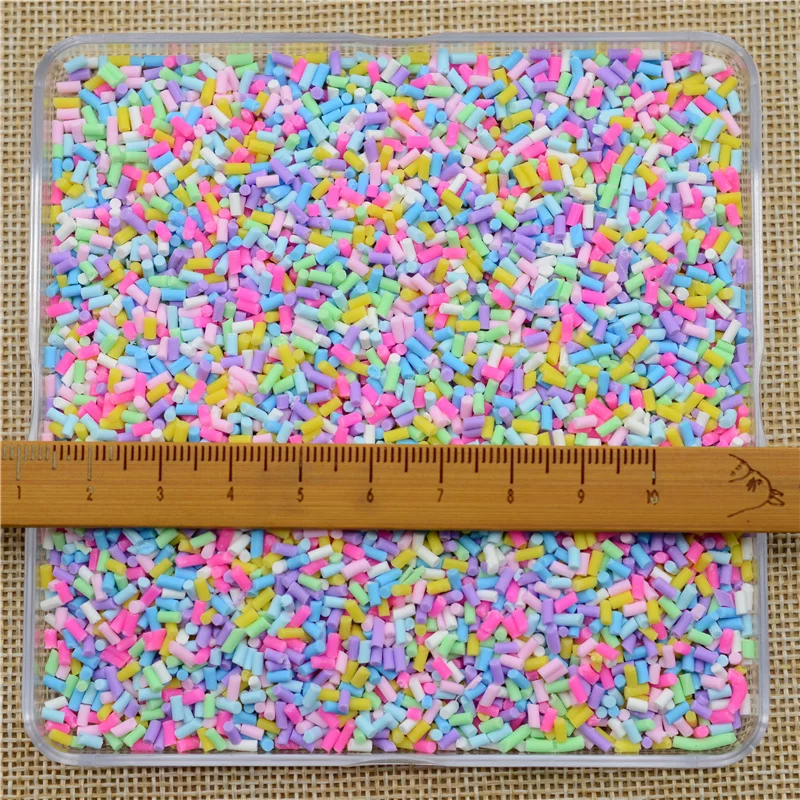 

100g/lot Polymer Hot Clay Fimo Sprinkles Lovely confetti for Crafts Making, DIY Confetti