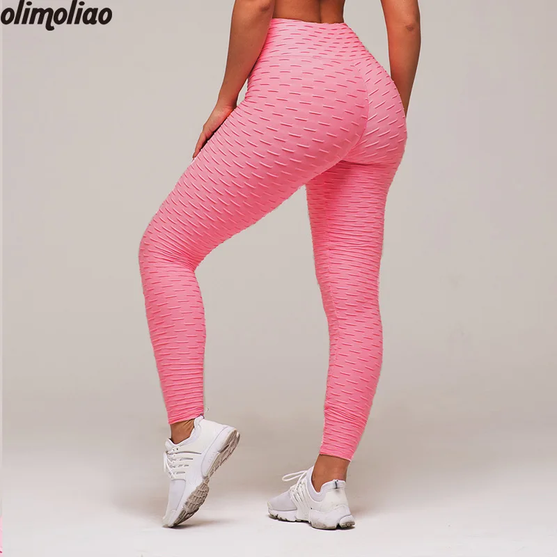2018 Yoga Pants Black Sport Leggings High Waist Push Up Sexy Gym Running Workout Sport Fitness Leggings For Women
