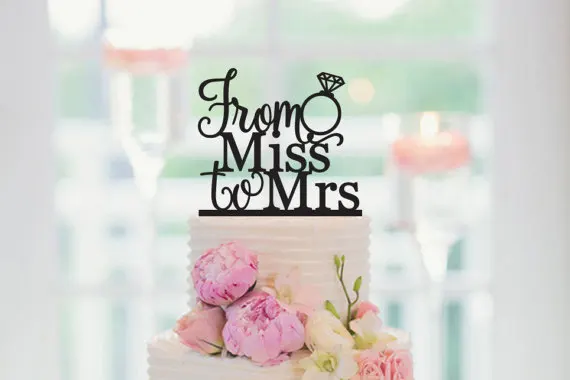 From Miss To Mrs Cake Topper Bridal Shower Topperbride Be Bachelorette In Decorating Supplies Home Garden On From Miss To Mrs Cake Topper Bridal Shower Topperbride Be Bachelorette In Decorating Supplies Home Garden On
