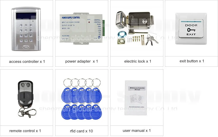 DIYSECUR дистанционное управление RFID дверной замок Система контроля доступа комплект+ электрический замок