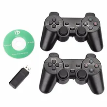 Gasky New 2.4Ghz wireless computer game controller PC gamepad vibration dual joysticks for Windows XP Win 7 Win 8 Win 10 2pcs