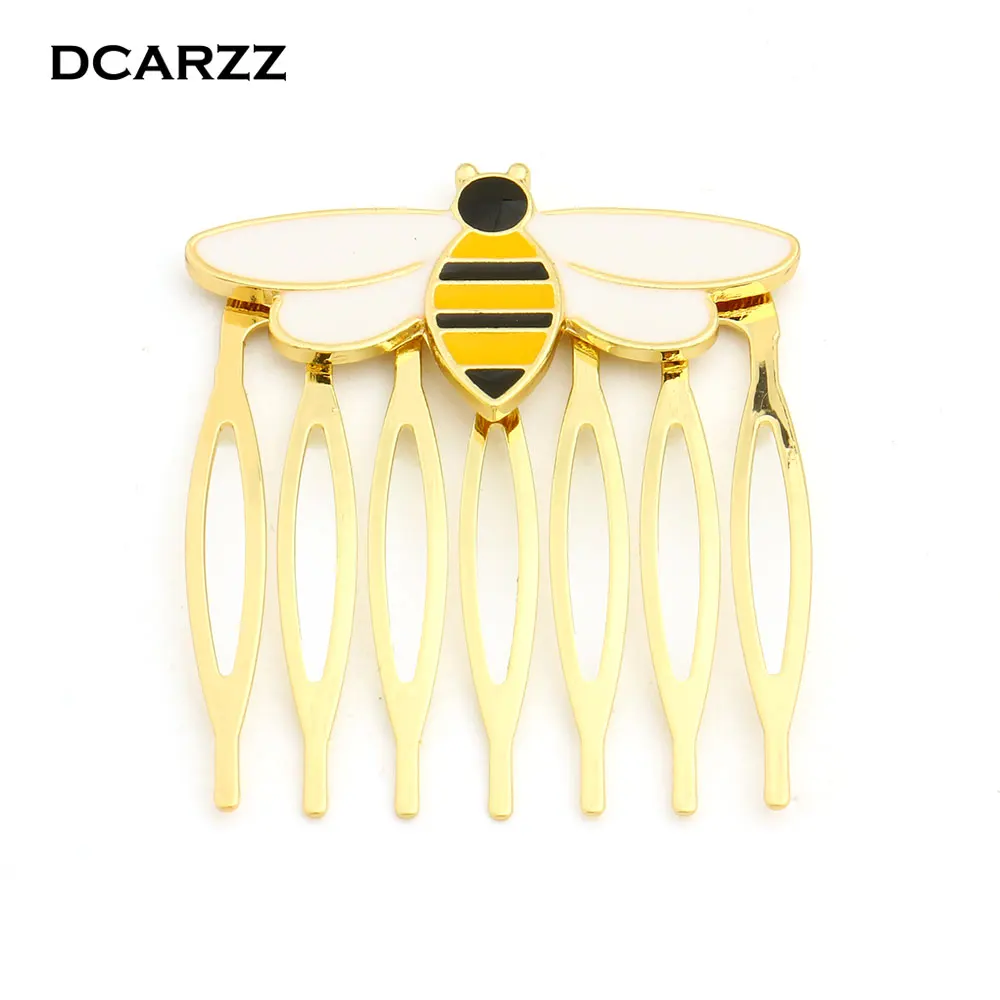 

Bee Miraculous Queen Bee Hairwear Gold Hair Comb for Women Ladybug Party Supplies Anime Enamel Hair Fashion Jewelry Costume Comb