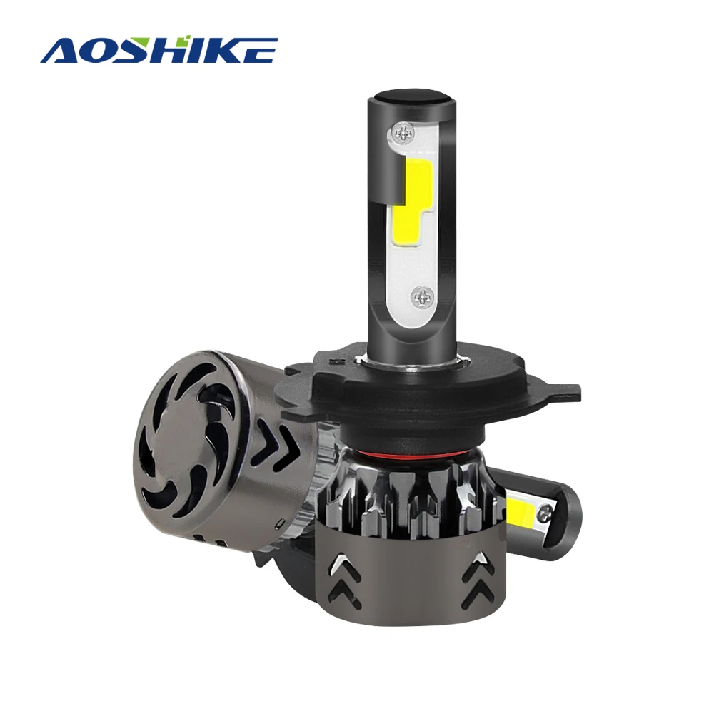 AOSHIKE 2PC 80W Head Lamp Car LED Headlight Bulbs MINI6 H1 H11 H7 H4