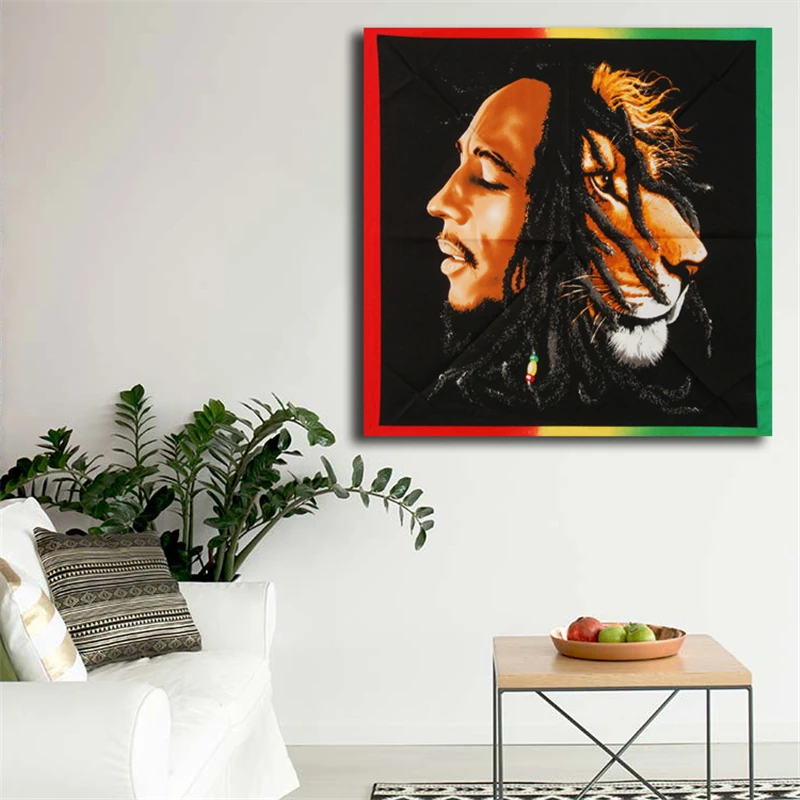 Reggae Bob Marley Rasta Singa Wallpaper Seni Kanvas Poster Lukisan Dinding Gambar Cetak Modern Rumah Dekorasi Kamar Tidur Kerangka Hd Painting Calligraphy Aliexpress