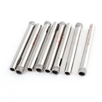 

KSOL New Style 8 Pcs 6mm Dia Diamond Coated Drill Bit Tile Glass Hole Saws