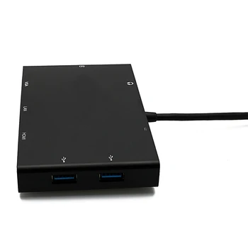 

Type-c to HDMI/VGA/RJ45/SD HUB S-1600 black