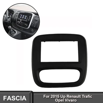

Double DIN Car Radio Fascia For 2015 Up Renault Trafic Opel Vivaro DVD Panel Dash Kit Auto Stereo Installation Dashboard Panel