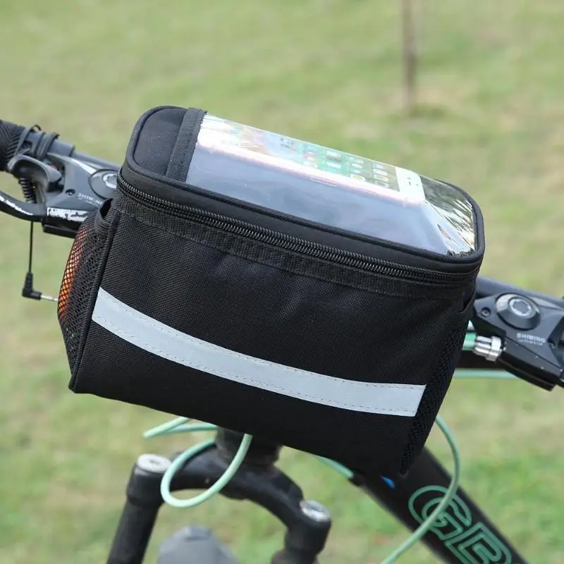 

Bike Bag Bicycle Front Handlebar Bags Touch Screen Phone Holder MTB Road Bike Case Bicycle Accessories Cycling Pouch