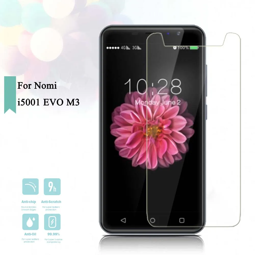 2.5D 0 26mm ультра тонкий закаленное Стекло Номи i5001 EVO M3 Экран протектор фильм