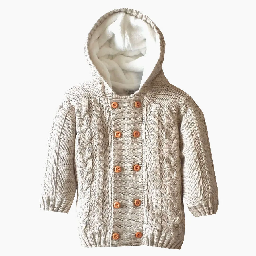 

Spring autumn winter Baby Girls boy Sweater Cardigan baby Knitted Tops Hooded Coat kids Long Sleeve Knitted Clothes