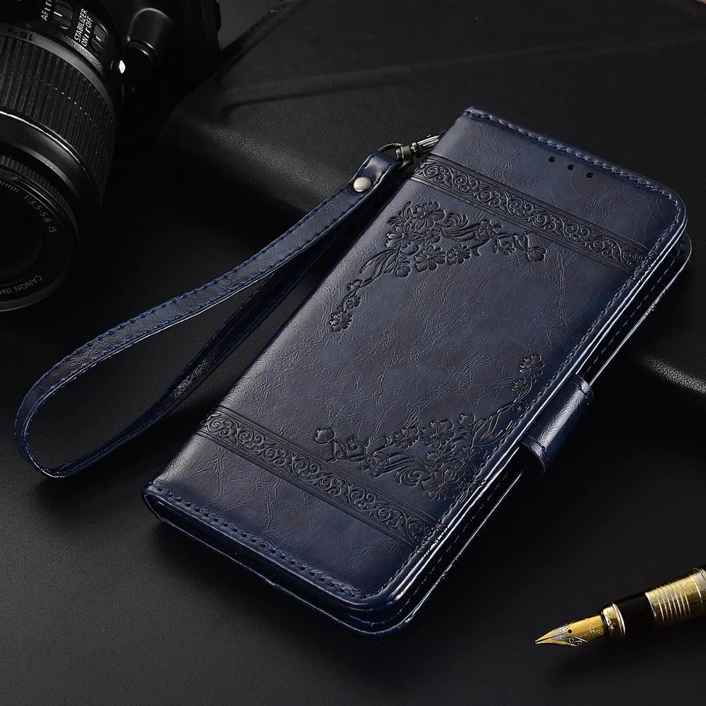 

Flip Leather Case For Lenovo K9 Note Fundas Printed Flower 100% Special wallet stand case with Strap
