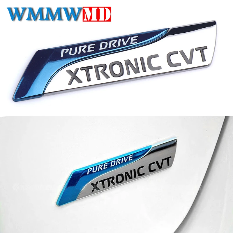 

Pure Drive XTRONIC CVT Nismo Metal Emblem Badge Tail Sticker For Nissan Qashqai X-Trail Juke Teana Tiida Sunny Note Car Styling