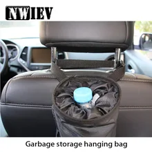NWIEV мусорное ведро для автомобиля, переносная сумка для хранения мусора для Jeep Renegade wrangler Audi a3 a4 b6 b8 Kia rio ceed, аксессуары