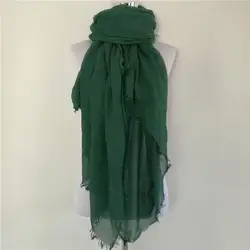 10 шт./лот новый для женщин Шарф shemagh Высокая качественные шали и шарфы для льняной, хлопковый шарф теплый сплошной цвет морщинка хиджаб