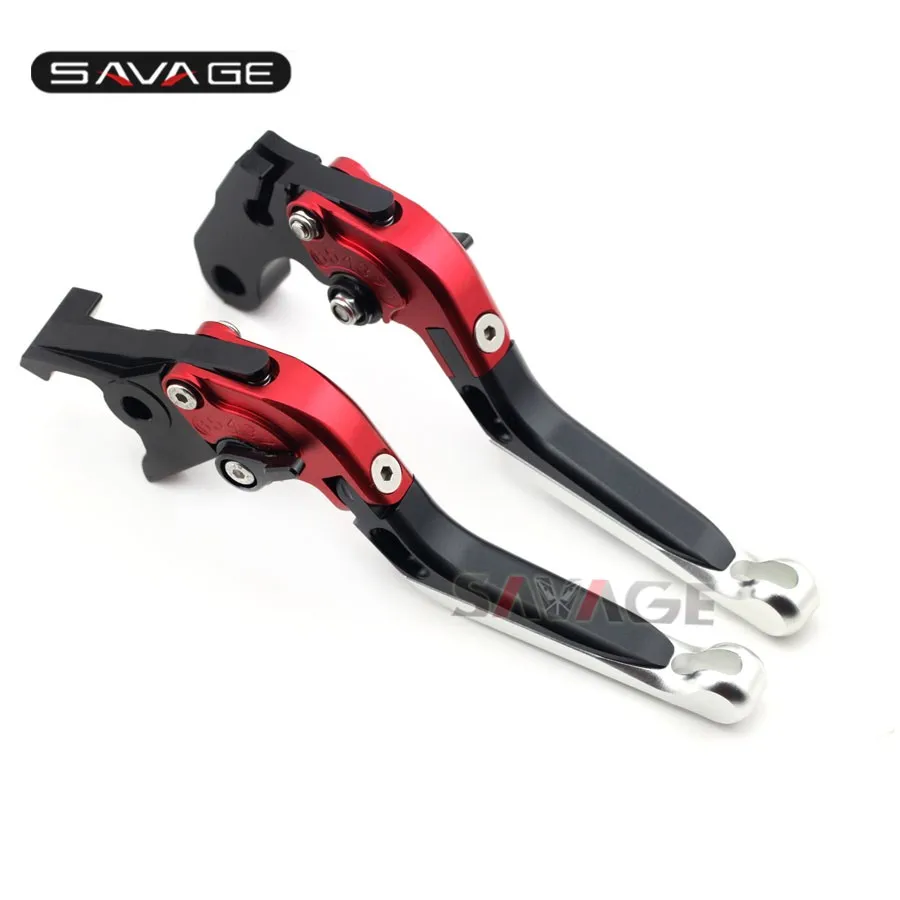 

For HONDA CRF 1000L CRF1000L 2015 2016 2017 Motorcycle CNC Adjustable Folding Extendable Brake Clutch Lever red+black+sliver