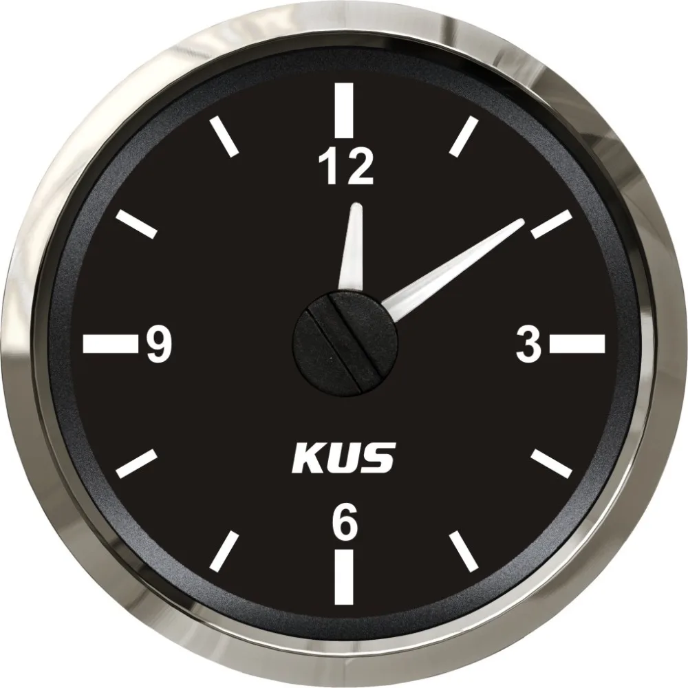 

2" 52mm clock meter 12V 24V 12-hour format KY09000 with backlight