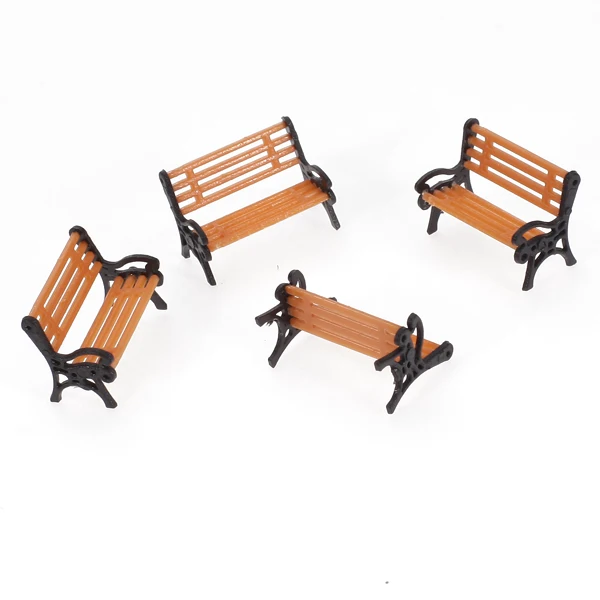 5PCS 1:75 Davenport Model Toy for Train Railway Park Garden Scenery with Black Arm 5PCS 1:75 Davenport Model Toy for Train Railway Park Garden Scenery with Black Arm