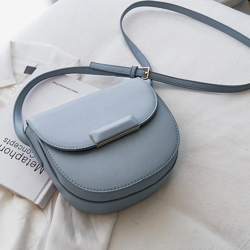 

Mini Saddle Bag 2019 Fashion New High Quality PU Leather Ladies Designer Handbag Simple Travel Shoulder Messenger Bag For Women4