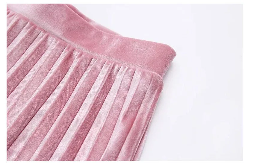 2017 женские Ретро Бархат плиссированные юбки талии орган раза большой юбка была тонкая талия Платье с принтом из слов