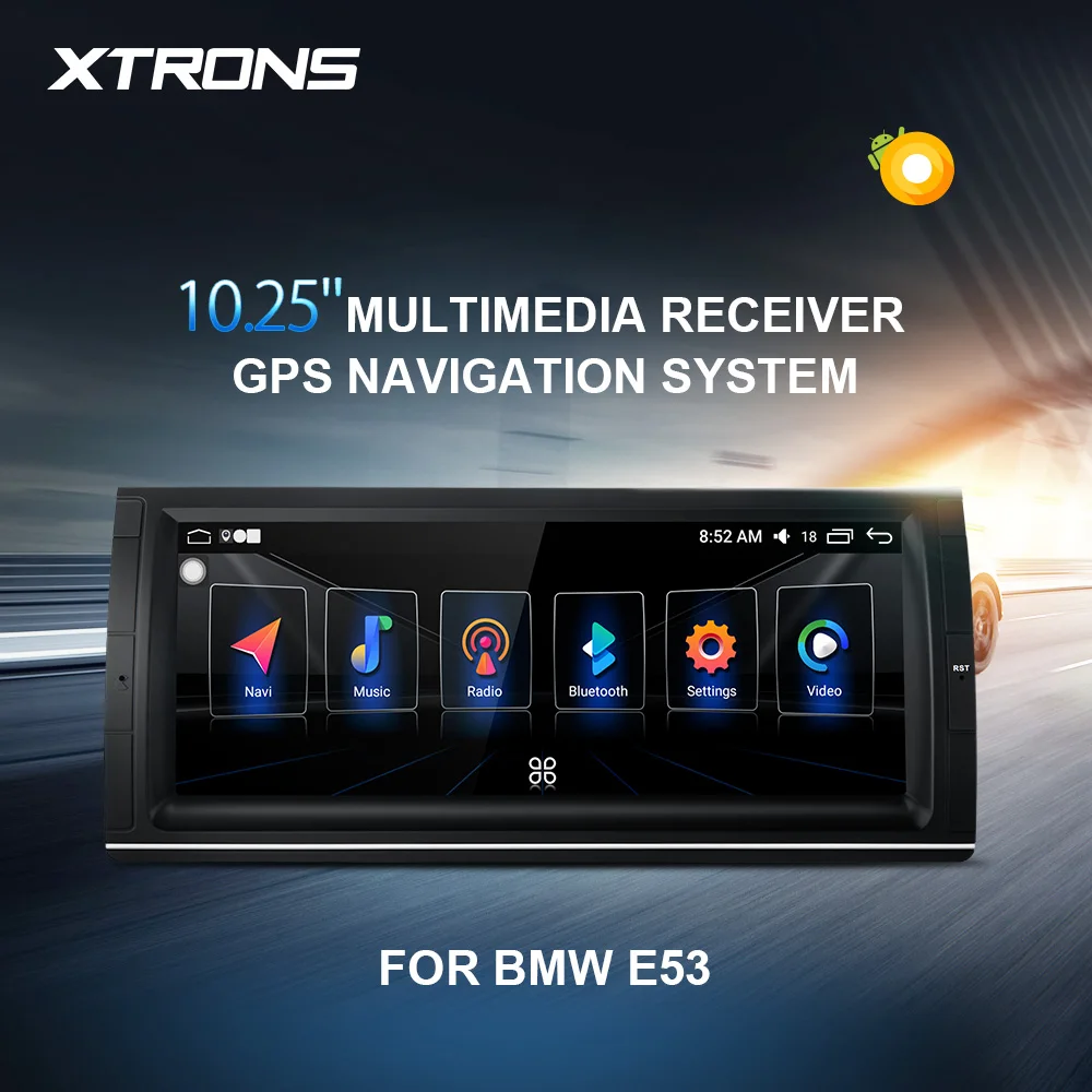 XTRONS 10,25 ''Android 8,0 Восьмиядерный автомобильный Радио плеер для BMW X5 E53 1999 2000 2001 2002 2003 2004 2005 2006 gps SWC USB без DVD