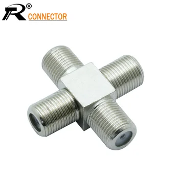 

BEST SALE 10PCS/LOT FOR F CONNECTOR F JACK TO 3 F JACK "+"TYPE 4 WAY GOOD QUALITY IN-STOCK