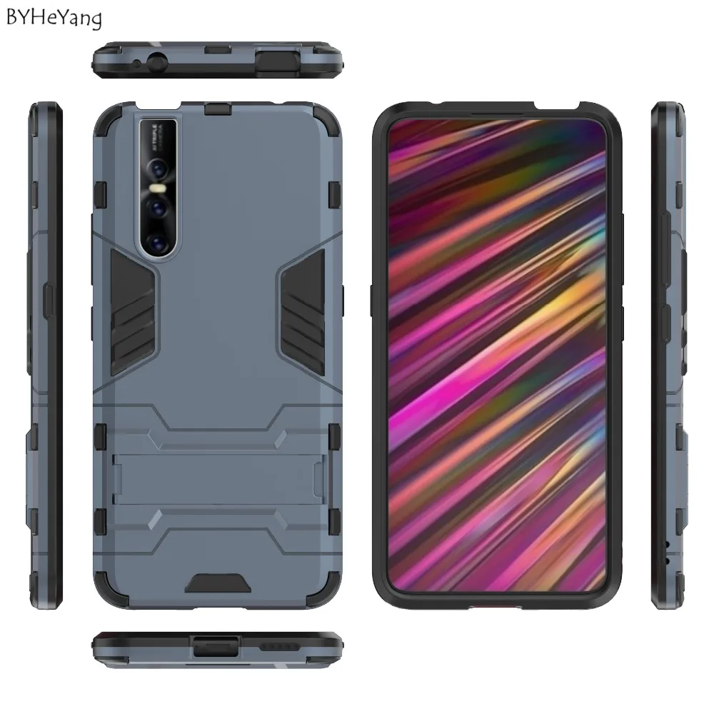 for vivo V15 Pro Shockproof Hard Phone Case for vivo V15 Pro Luxury Hybrid Silicone PC Rugged Armor Case Back Cover On V15 Pro