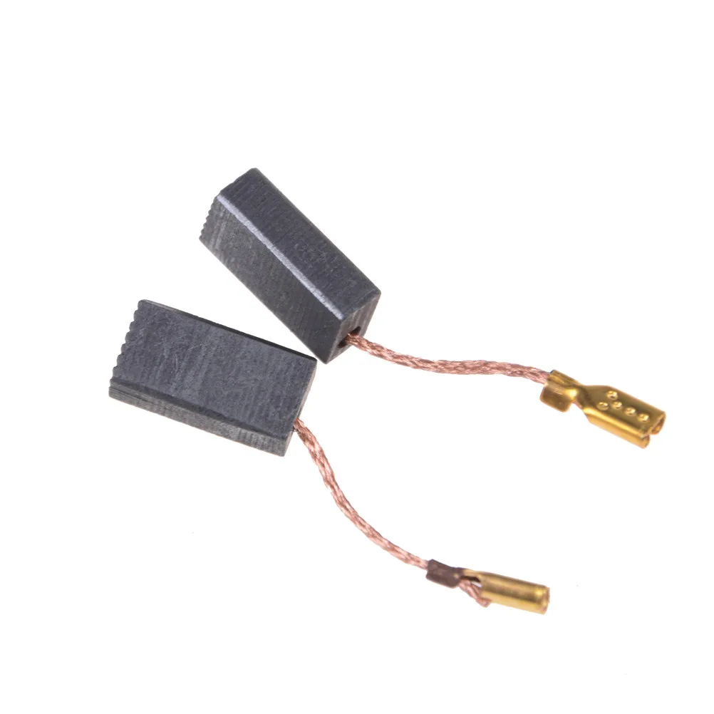 10Pcs Graphite Copper Motor Carbon Brushes Set Tight Copper Wire for Electric Hammer/Drill Angle Grindern