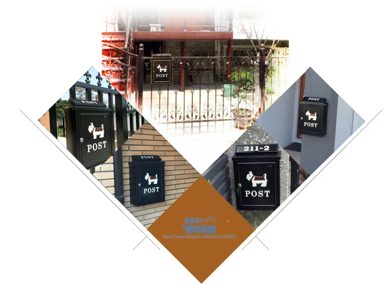 luxury cute dog mailbox good quality (9)