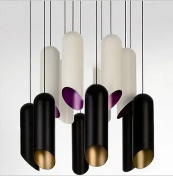 

Modern Creative Minimalism Aluminum Pipe Led E27 Pendant Light for Dining Room Living Room Bar Dia 10/12/14/15cm 1721