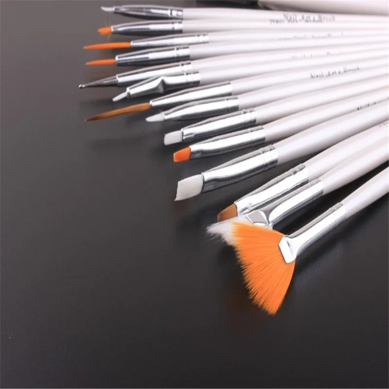 2017 New Nail Art Brushes Set,15pcs Acrylic Nail Brush Gel Painting