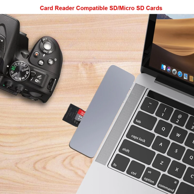 USB Hub 3 0 Портативный двойной конвертер Type C зарядная станция Поддержка Micro SD/SD кард