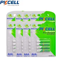 32 pièces * batterie PKCELL AAA préchargée NIMH 1.2V 850mAh Ni-MH 3A piles rechargeables jusqu'à 1000mAh Cycle de capacité 1200 fois