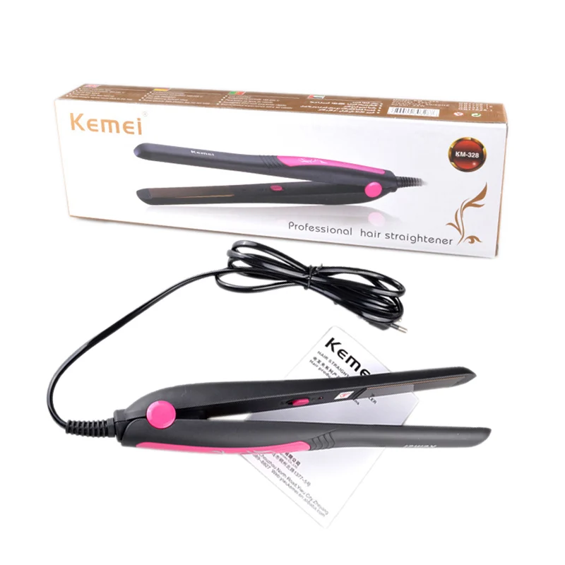 Kemei km-328 электрический утюг Выпрямители для волос Керамика выпрямитель для волос регулируемые Профессиональный Инструменты для укладки