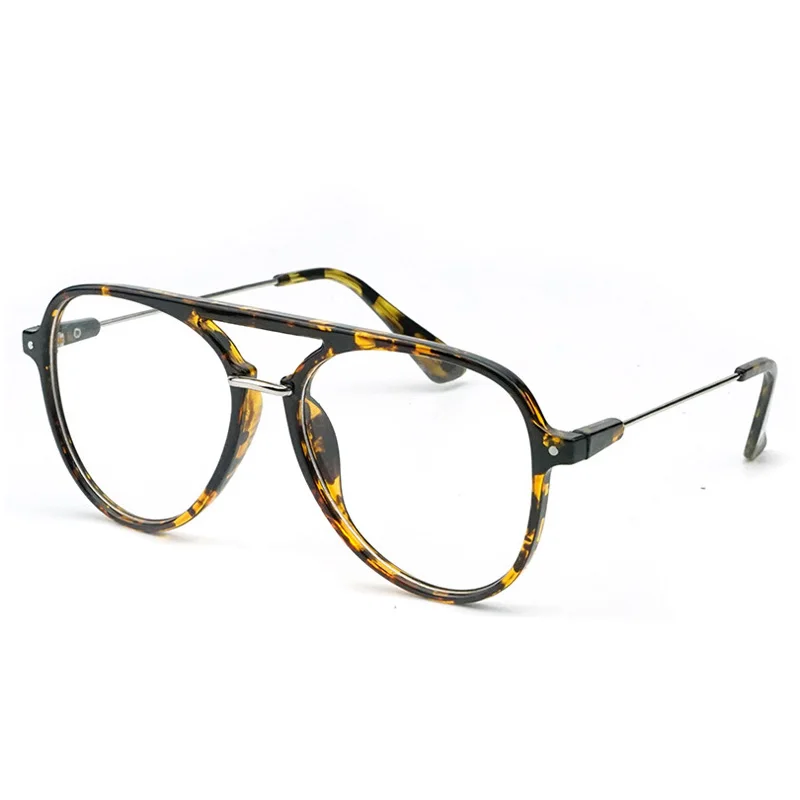 Cubojue 146 мм прозрачная оправа для очков для женщин и мужчин, винтажные авиационные очки, женские очки с градусом по рецепту, очки для близорукости - Цвет оправы: Многоцветный