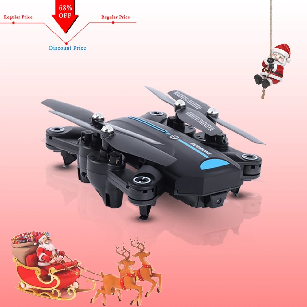 

2018 Newest Mini Foldable RC Dron Selfie Drone with Wifi FPV 0.3MP or 2MP Camera /No Altitude Hold A6 VS H37