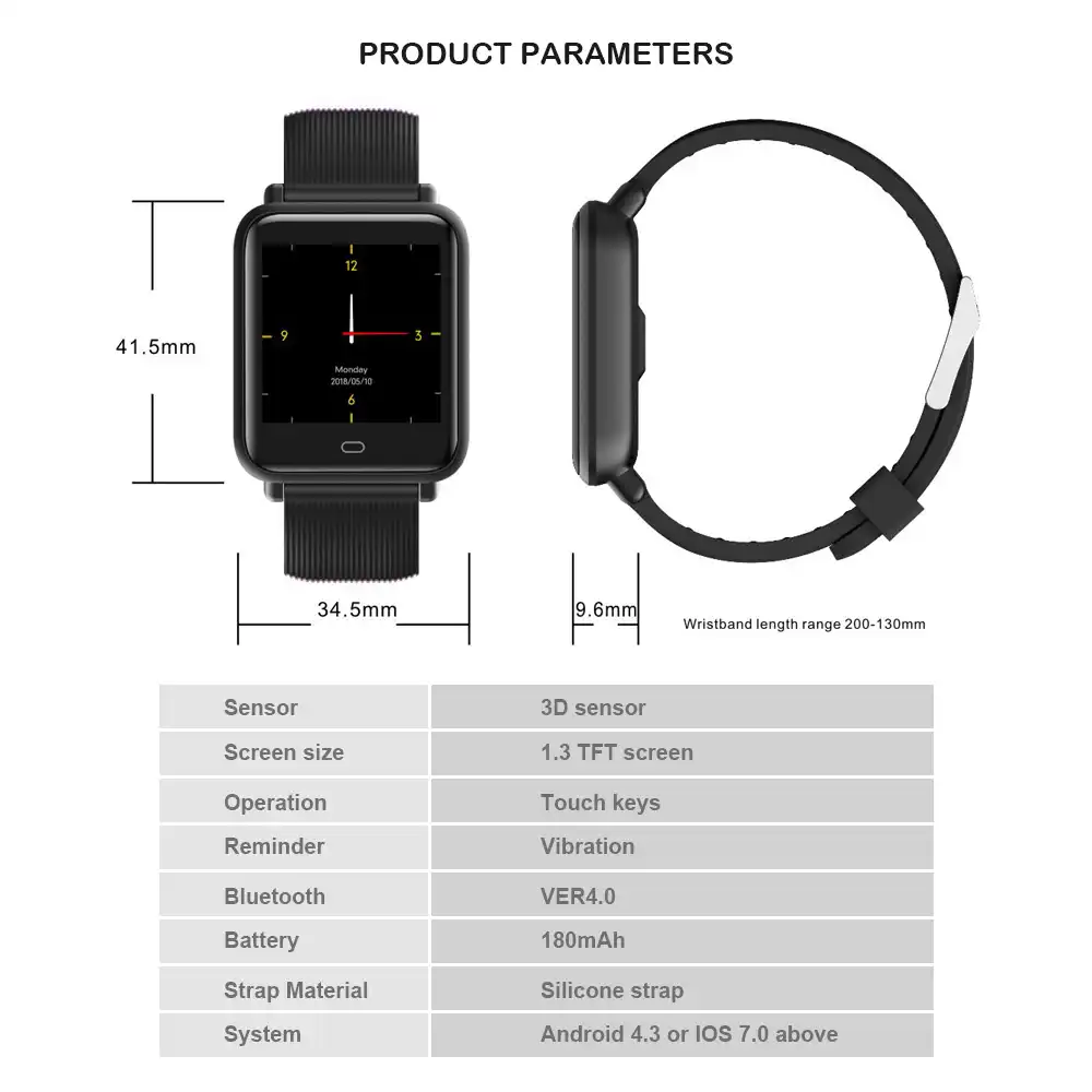 q9 smartwatch ipx67