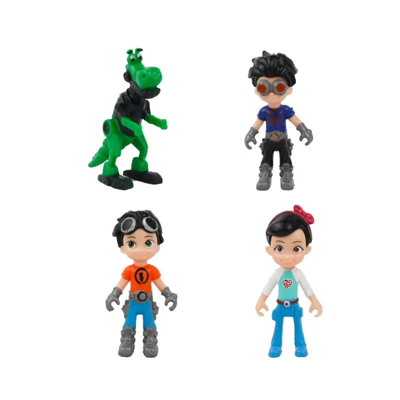 

9.5cm Russia 4pcs/Lot Characters Action Figure Rusty Rivets Cartoon Model Toys with Opp Bag