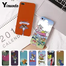 Yinuoda Том и Джерри шаблон мягкий чехол для телефона из ТПУ для iPhone 8 7 6 6S Plus X XS MAX 5 5S SE XR 10 Крышка