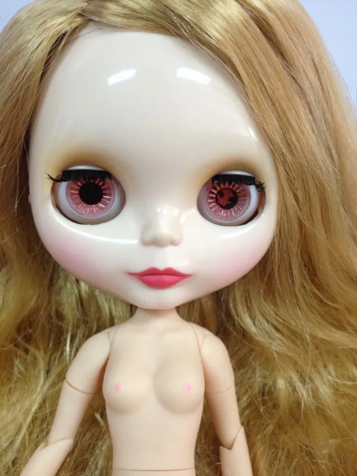 Цельная кукла без одежды куклы(светлые волосы