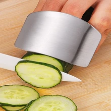 500 шт./лот Быстрая пальцев рук протектор Кухня Пособия по кулинарии Инструменты Нержавеющая сталь гвардии Чоп Безопасный ломтик Ножи