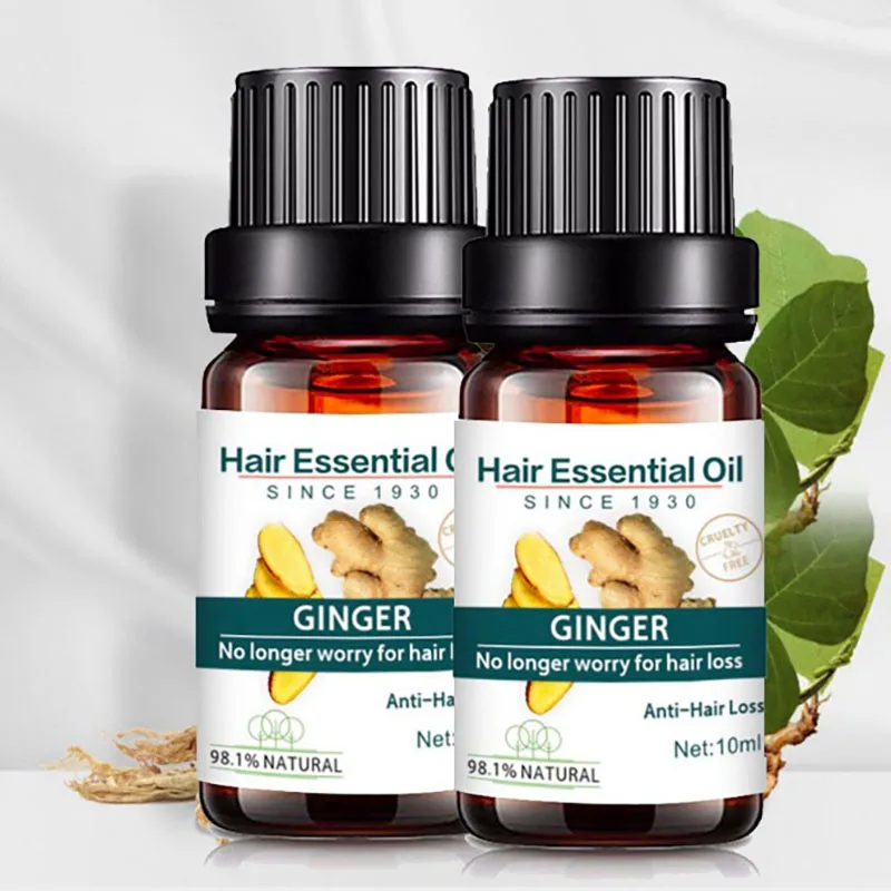 

New Ginger Hair Care Hair Growth Essential Oils Essence Original Hair Loss Liquid Health Care Beauty Dense Hair Growth Serum
