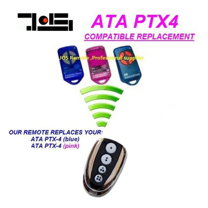 

2pcs for ATA PTX4 TrioCode compatible garage door remote control free shipping