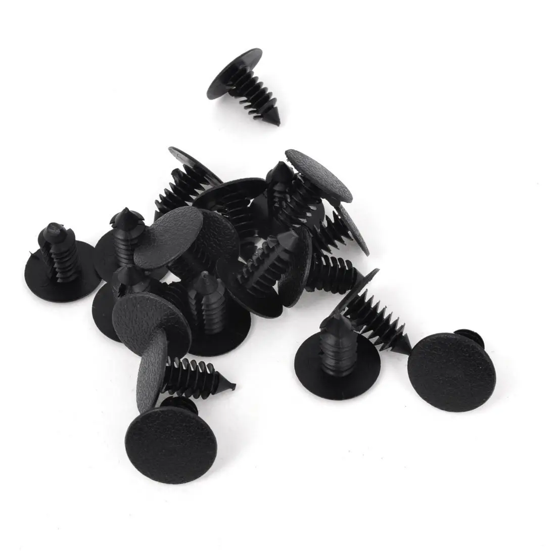 

Car 8mm Hole Plastic Black Rivets Bumper Door Bra Holders 20 pcs